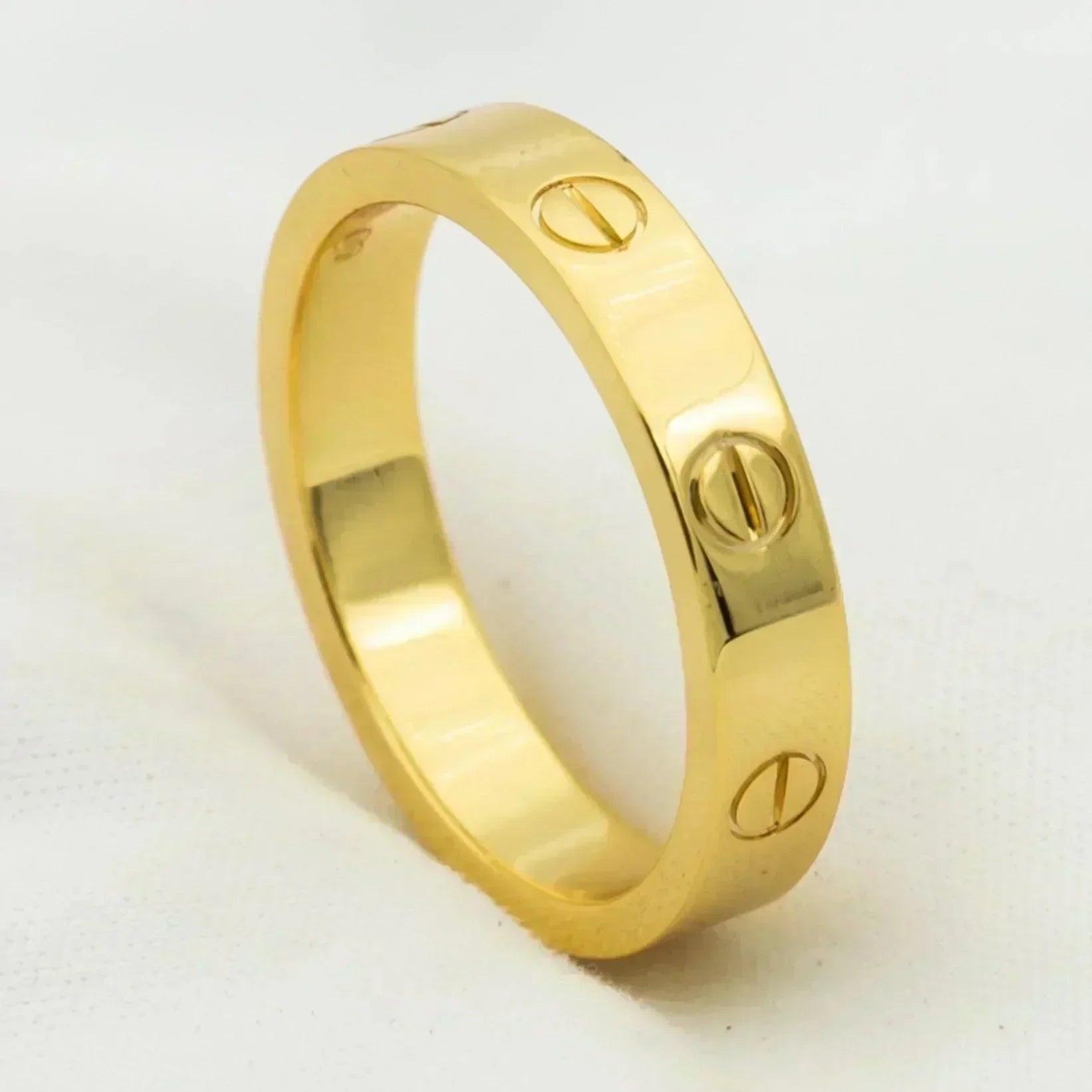 ??Loco?¡¥LOVE RING 4MM 1 DIAMOND GOLD