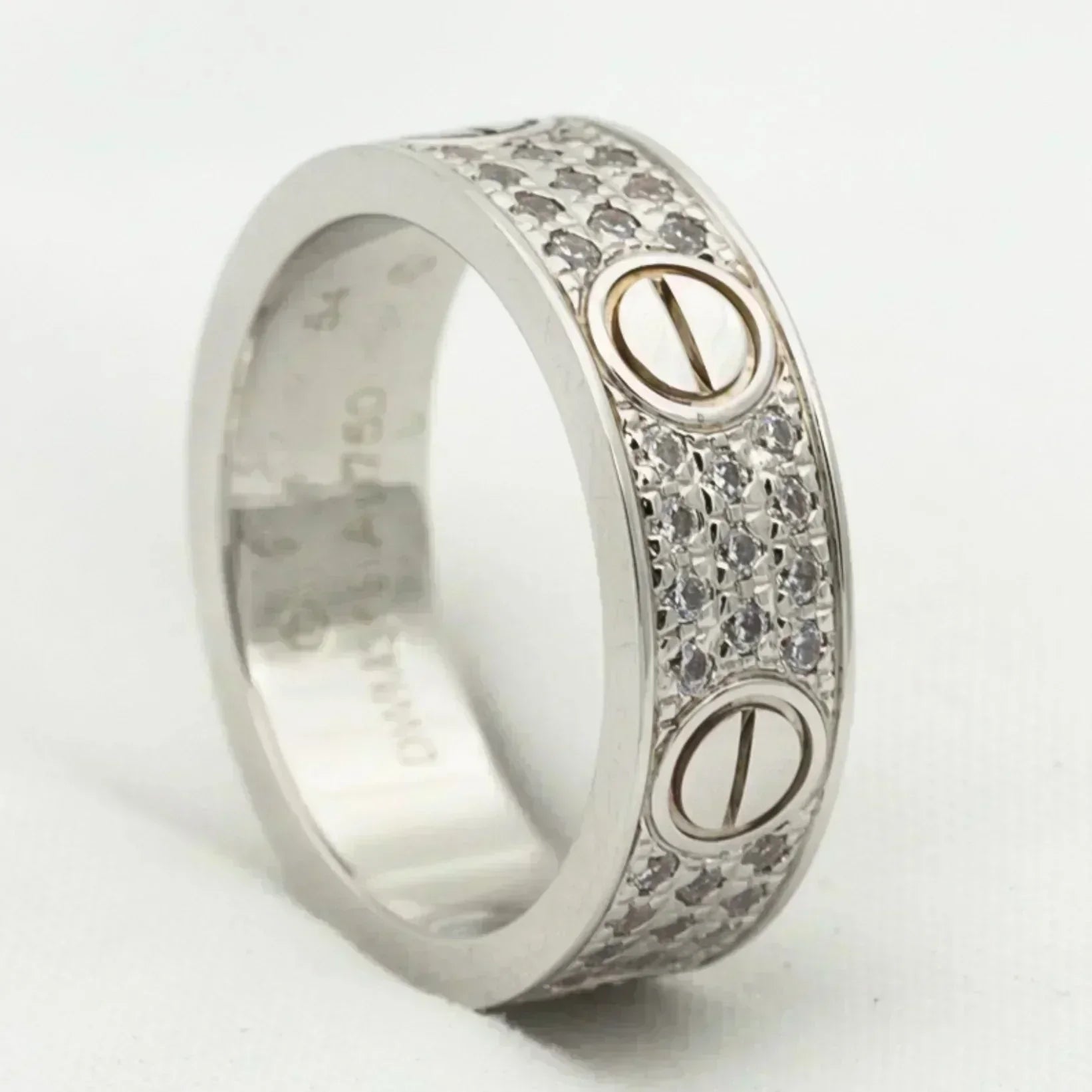 ??Loco?¡¥LOVE RING 5.5MM DIAMONDS PAVED