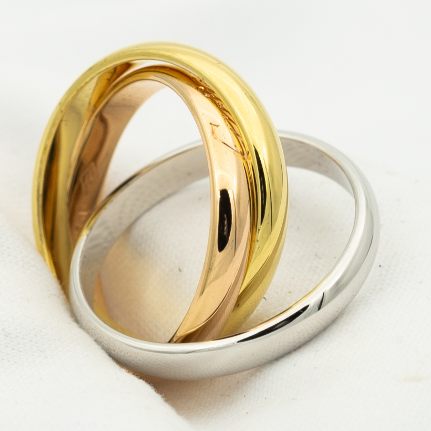 ??Loco?¡¥TRINITY RING GOLD PINK GOLD SILVER