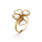 ??Loco?¡¥SWEET CLOVER WHITE MOP RING