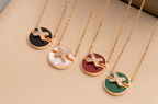 ??Loco?¡¥JEUX DE PINK GOLD DIAMOND NECKLACE
