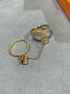 ??Loco?¡¥HM KELLY CLOCHETTE DOUBLE RING IN  WITH DIAMONDS