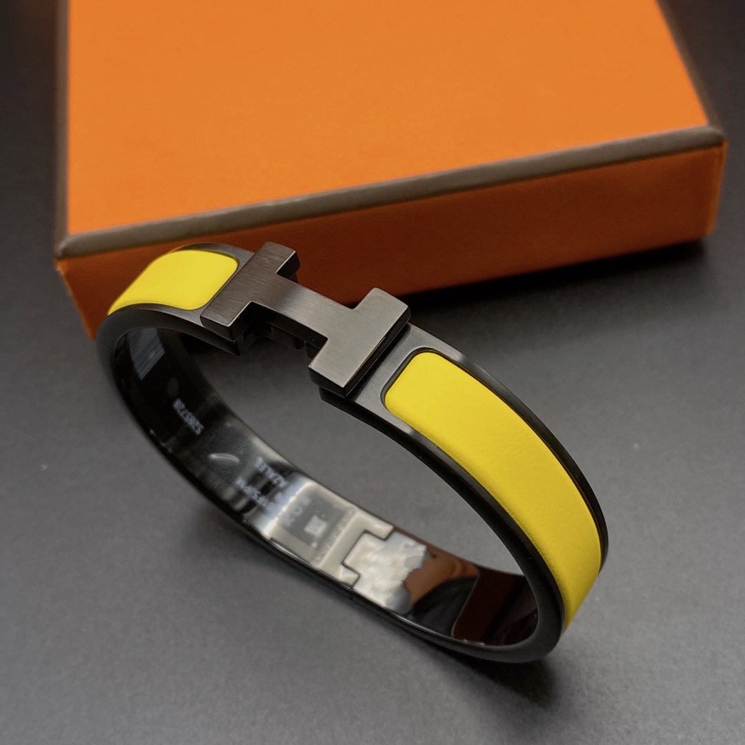 ??Loco?¡¥CLIC HM SO BLACK YELLOW BRACELET