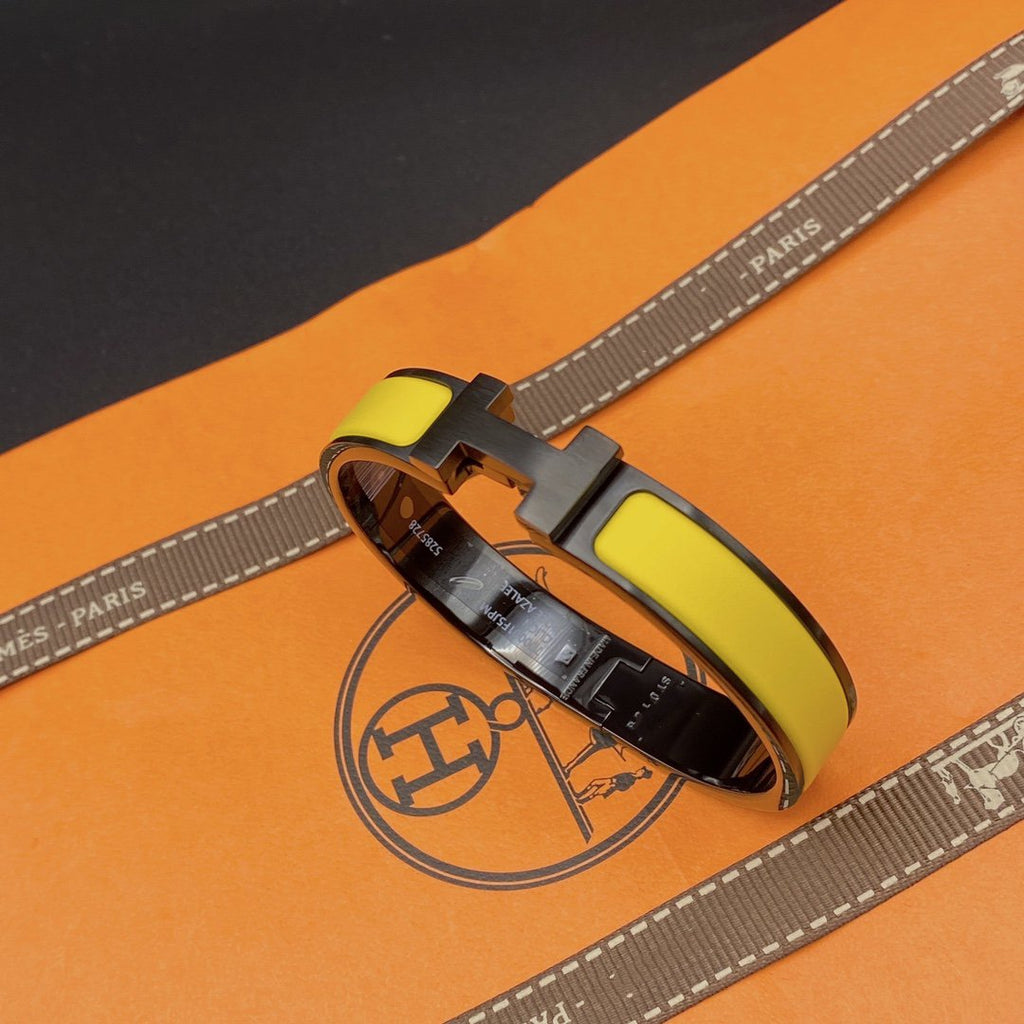 ??Loco?¡¥CLIC HM SO BLACK YELLOW BRACELET