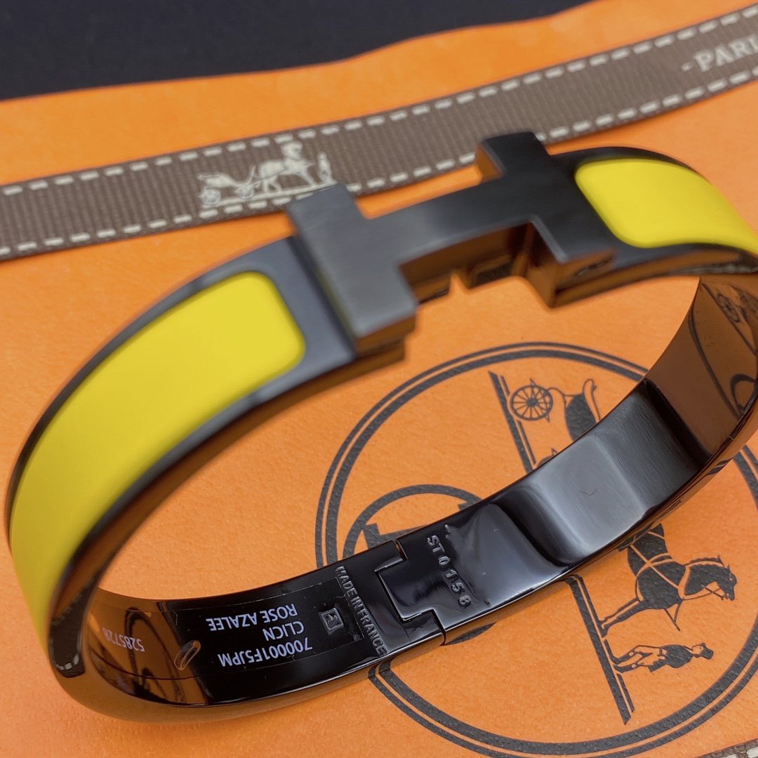??Loco?¡¥CLIC HM SO BLACK YELLOW BRACELET