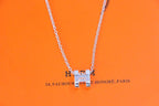 ??Loco?¡¥HM NECKLACE H LETTER OVAL SERIES