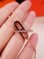 ??Loco?¡¥HM NECKLACE PLATINUM ROSE GOLD DIAMOND