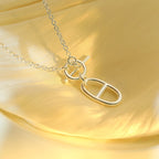 ??Loco?¡¥HM CHAINE D'ANCRE PENDANT NECKLACE STERLING SILVER