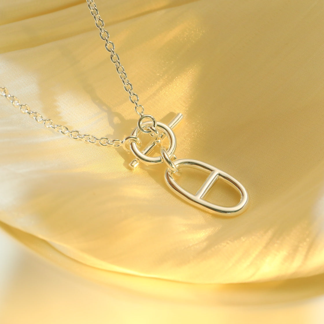 ??Loco?¡¥HM CHAINE D'ANCRE PENDANT NECKLACE STERLING SILVER