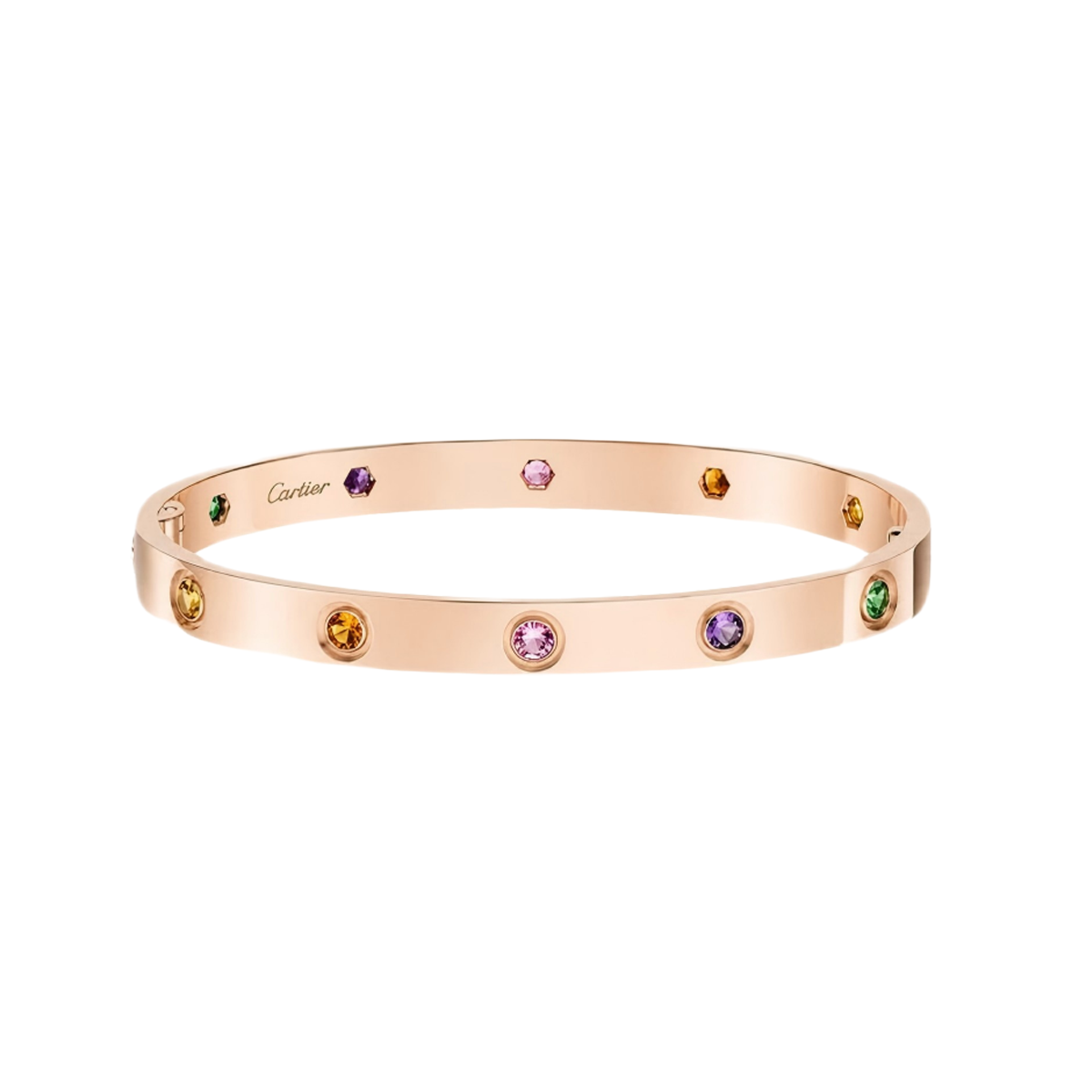 [Loco JURI]2026 RAINBOW LOVE BRACELET 6.1MM  10 DIAMONDS