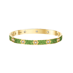 [Loco JURI]2026 PAVE GEMSTONE LOVE BRACELET 6.1MM 10 DIAMONDS