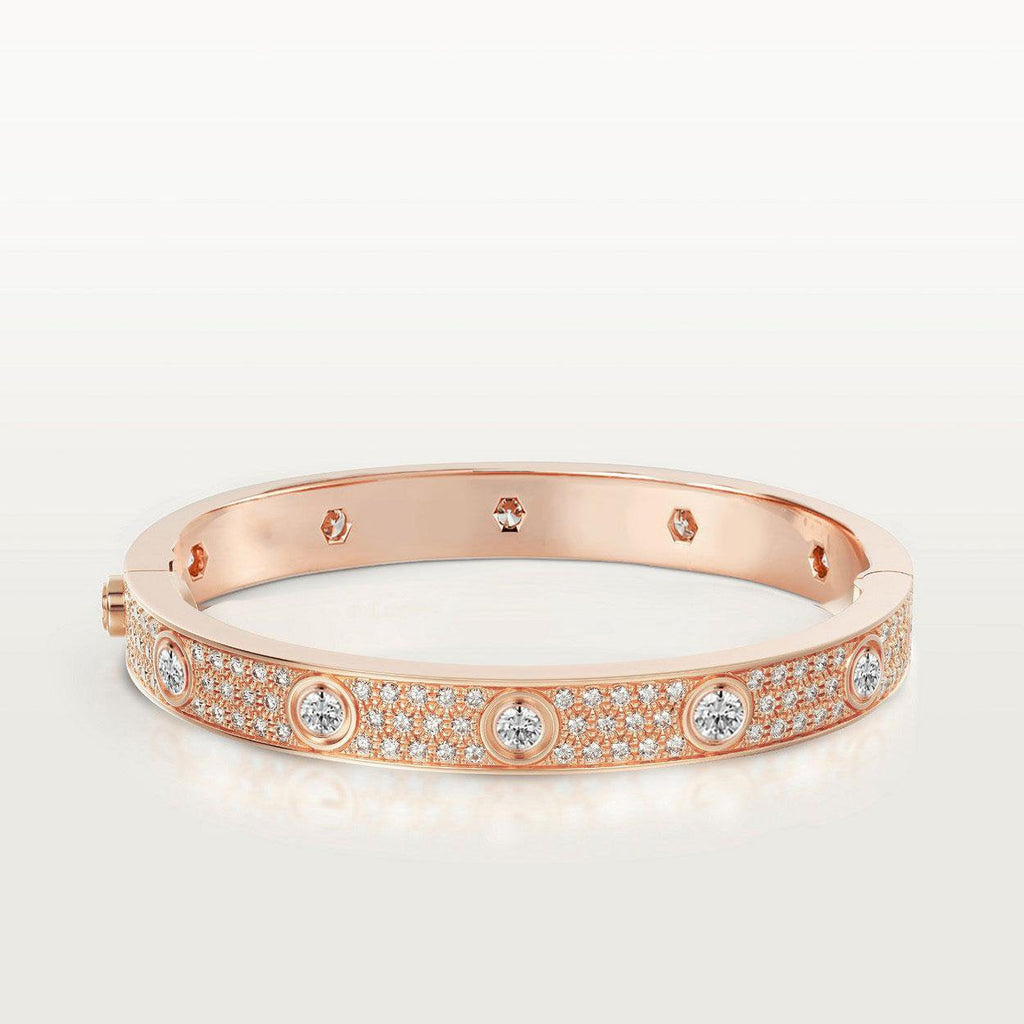 ??Loco?¡¥LOVE BRACELET 6.1MM DIAMOND-PAVED 10 BIG DIAMONDS