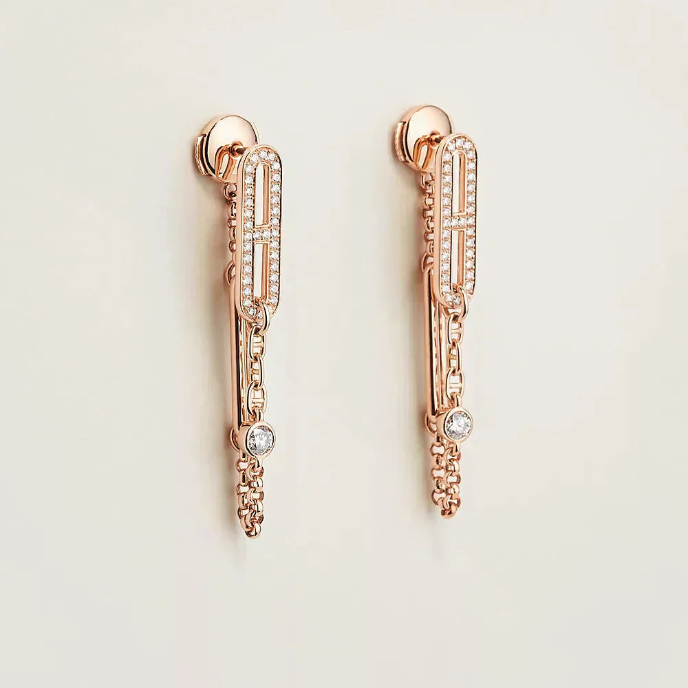 ??Loco?¡¥CHAINE CHAOS DIAMOND DROP EARRINGS