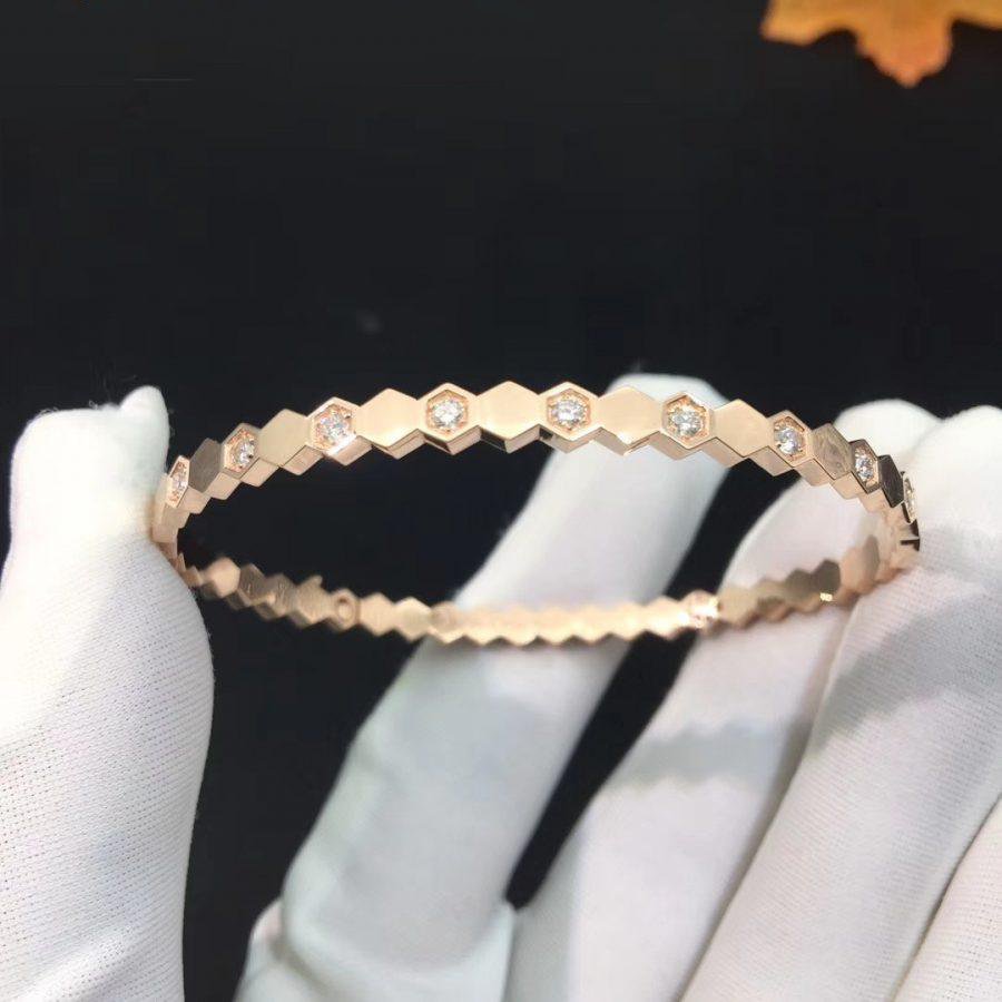 ??Loco?¡¥BEE LOVE PINK GOLD DIAMOND BRACELET