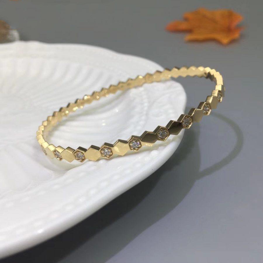 ??Loco?¡¥BEE LOVE GOLD DIAMOND BRACELET