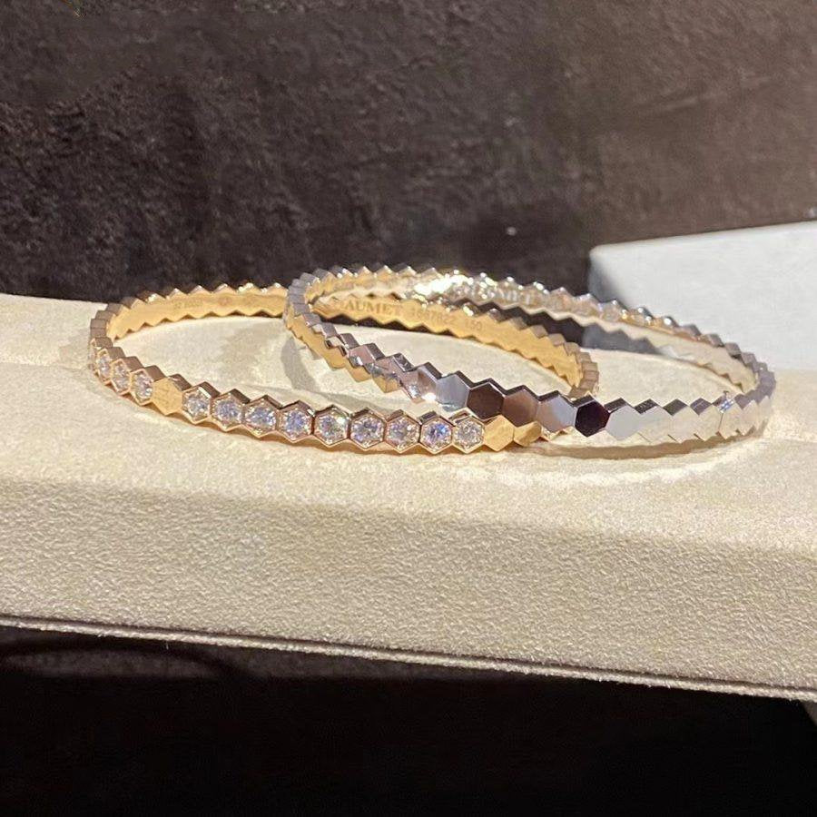 ??Loco?¡¥BEE LOVE GOLD BRACELET FULL DIAMOND