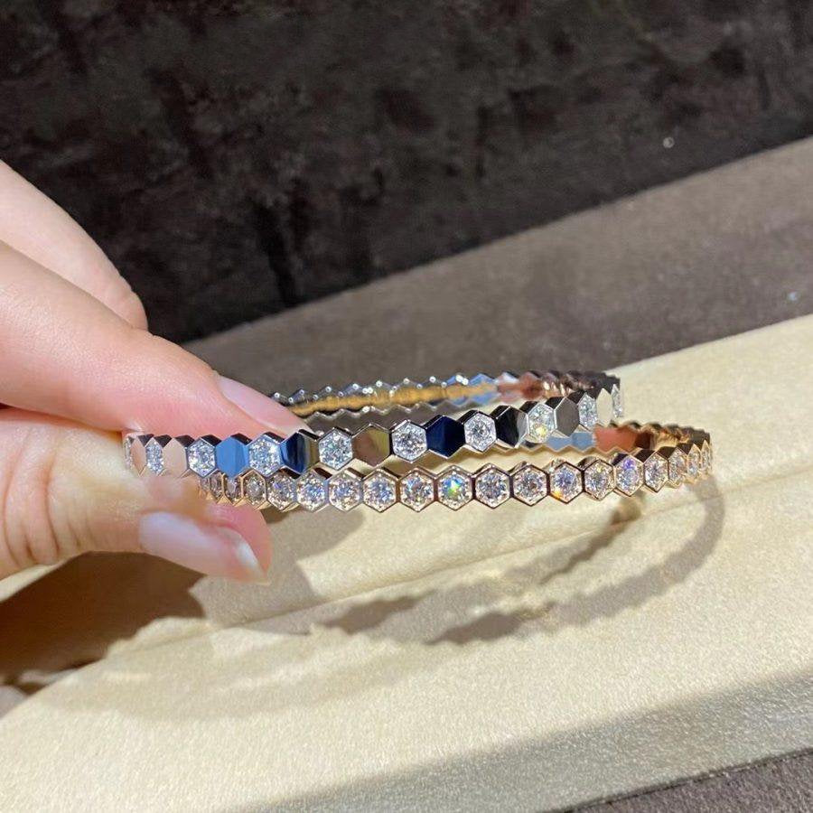 ??Loco?¡¥BEE LOVE GOLD BRACELET FULL DIAMOND