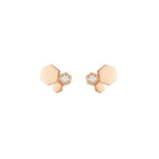 ??Loco?¡¥BEE LOVE PINK GOLD DIAMOND EARRINGS