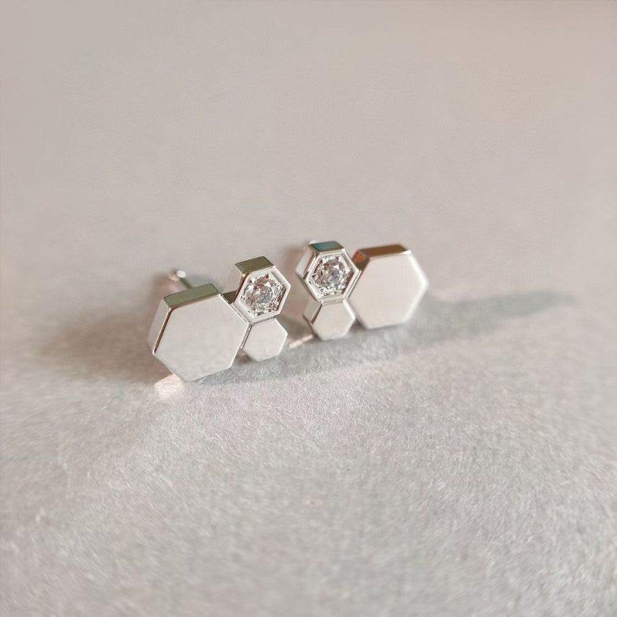 ??Loco?¡¥BEE LOVE SILVER DIAMOND EARRINGS