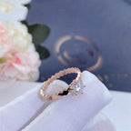 ??Loco?¡¥BEE LOVE RING PINK GOLD 1 DIAMOND