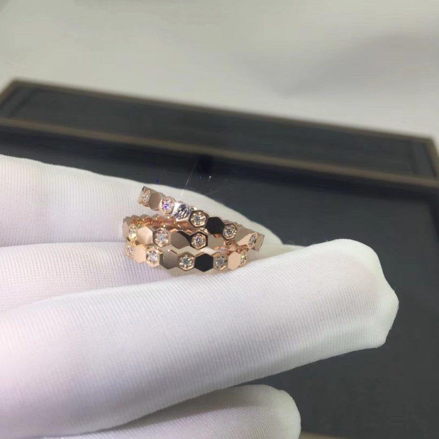 ??Loco?¡¥BEE LOVE RING PINK GOLD DIAMOND