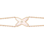 ??Loco?¡¥JEUX BRACELET WHITE MOP PINK GOLD 1 DIAMOND