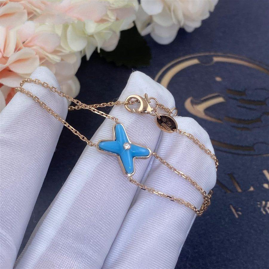 ??Loco?¡¥JEUX BRACELET TURQUOISE PINK GOLD 1 DIAMOND