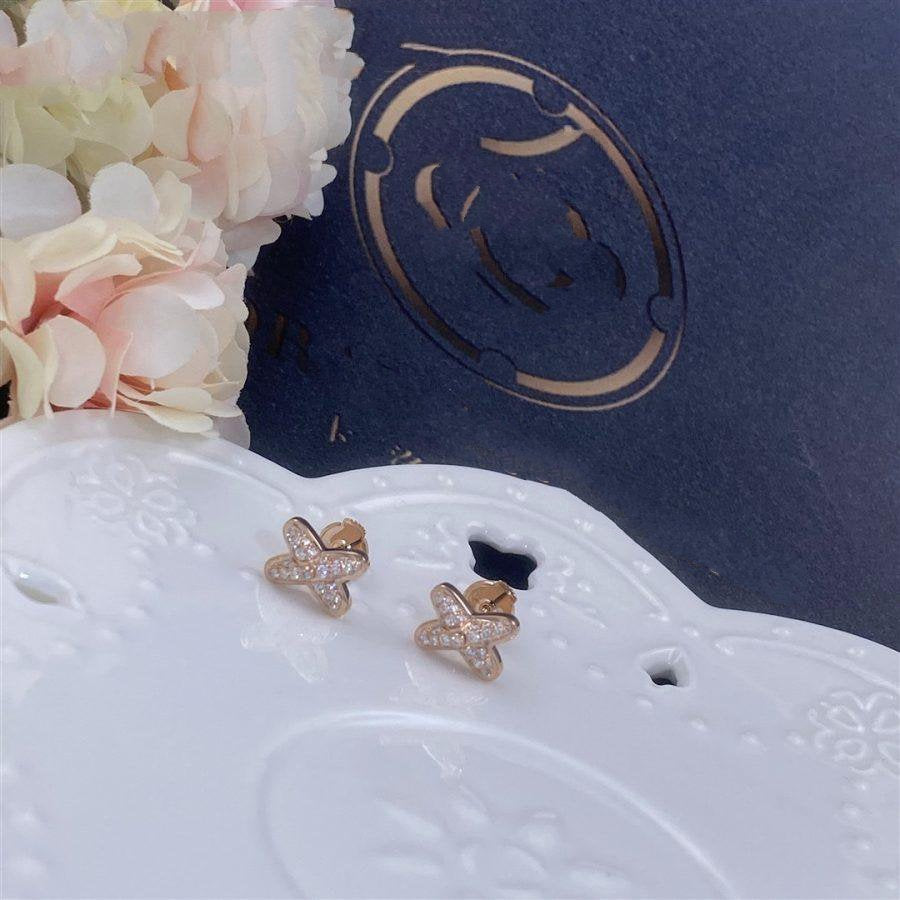 ??Loco?¡¥JEUX DE PINK GOLD DIAMOND EARRINGS