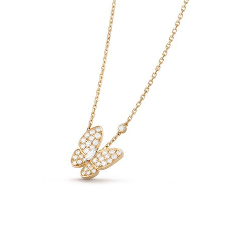 ??Loco?¡¥BUTTERFLY DIAMOND NECKLACE