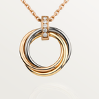 ??Loco?¡¥TRINITY NECKLACE GOLD  DIAMONDS