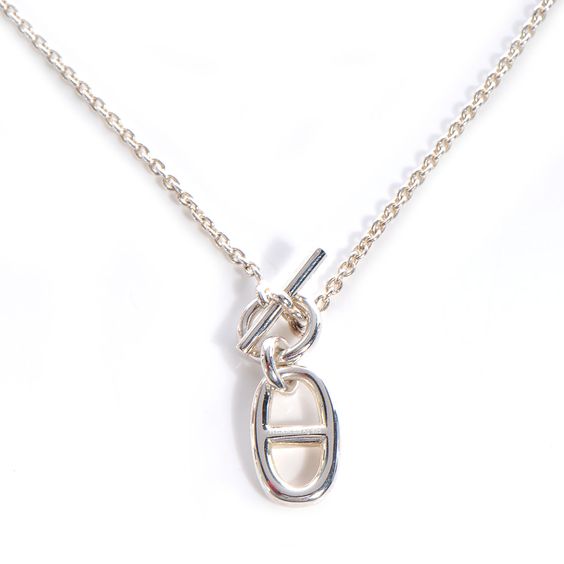 ??Loco?¡¥HM CHAINE D'ANCRE PENDANT NECKLACE STERLING SILVER
