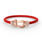 ??Loco?¡¥FORCE LARGE HORSESHOE HALF DIAMOND BRACELET ROSE GOLD