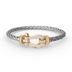 ??Loco?¡¥FORCE LARGE HORSESHOE FULL DIAMOND BRACELET GOLD