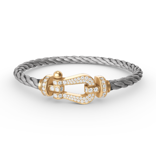 ??Loco?¡¥FORCE LARGE HORSESHOE FULL DIAMOND BRACELET GOLD