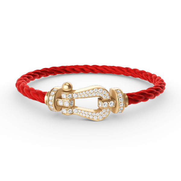 ??Loco?¡¥FORCE LARGE HORSESHOE FULL DIAMOND BRACELET GOLD
