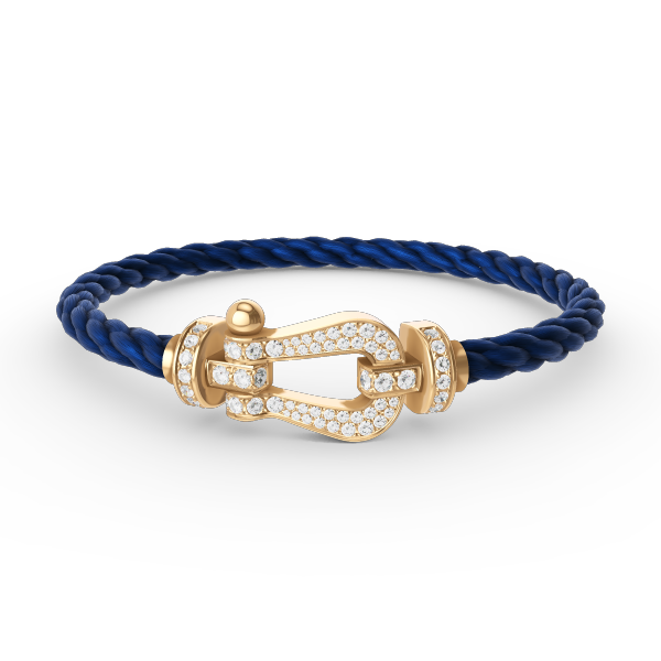 ??Loco?¡¥FORCE LARGE HORSESHOE FULL DIAMOND BRACELET GOLD