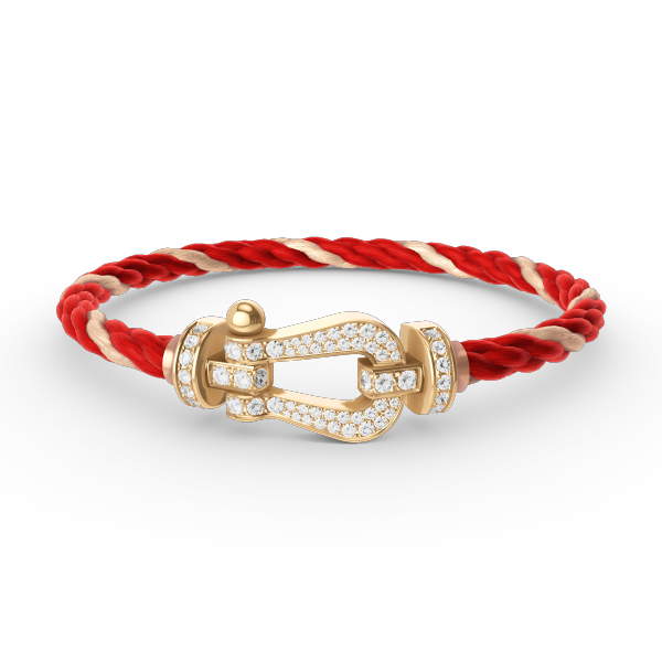 ??Loco?¡¥FORCE LARGE HORSESHOE FULL DIAMOND BRACELET GOLD