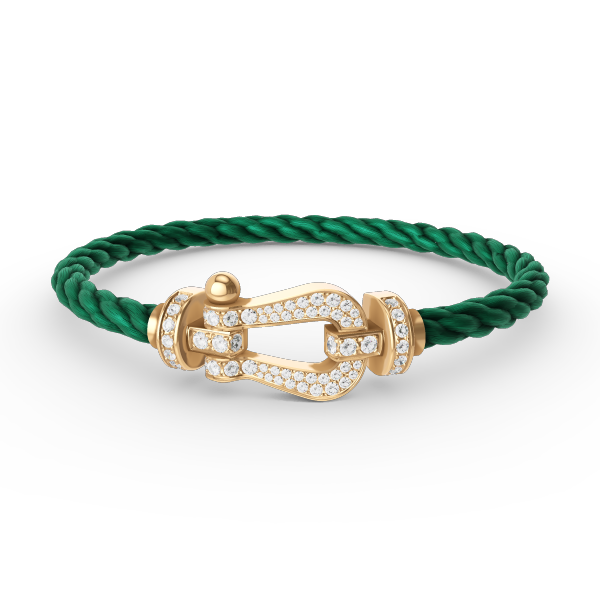 ??Loco?¡¥FORCE LARGE HORSESHOE FULL DIAMOND BRACELET GOLD