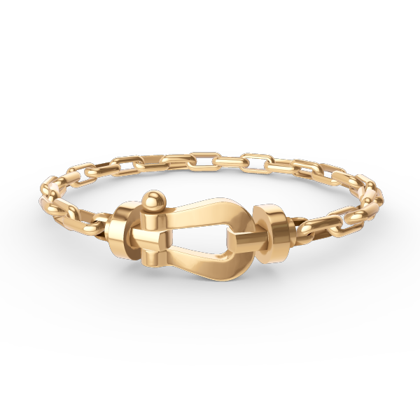 ??Loco?¡¥FORCE LARGE HORSESHOE CLASP  METAL BRACELET