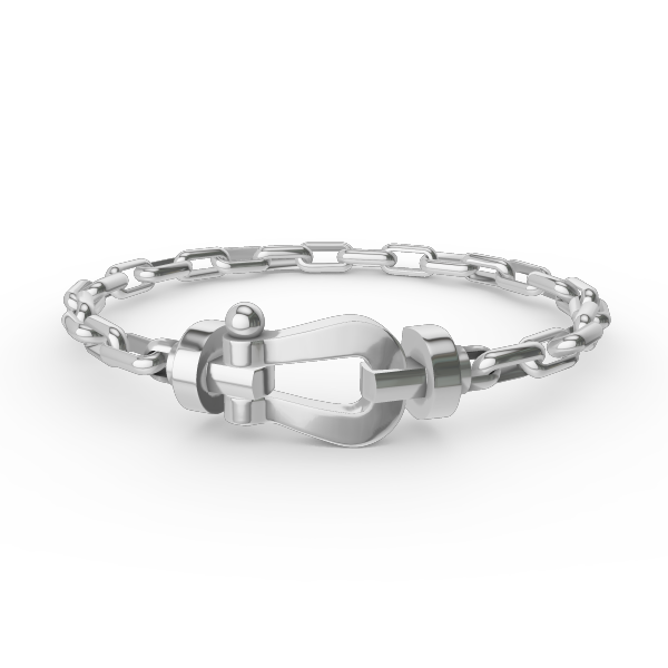 ??Loco?¡¥FORCE LARGE HORSESHOE CLASP  METAL BRACELET