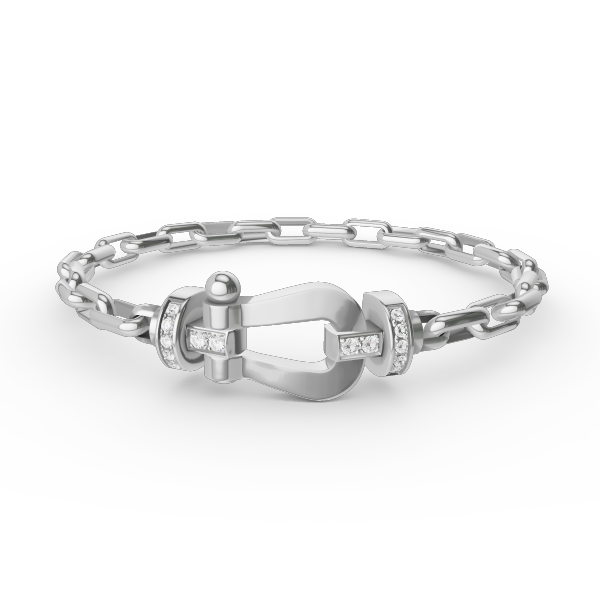 ??Loco?¡¥FORCE LARGE HORSESHOE CLASP  METAL BRACELET