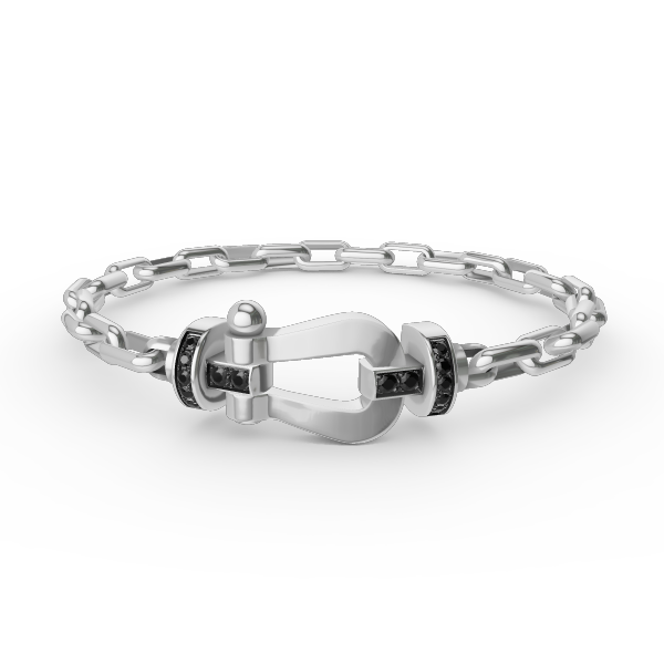 ??Loco?¡¥FORCE LARGE HORSESHOE CLASP  METAL BRACELET