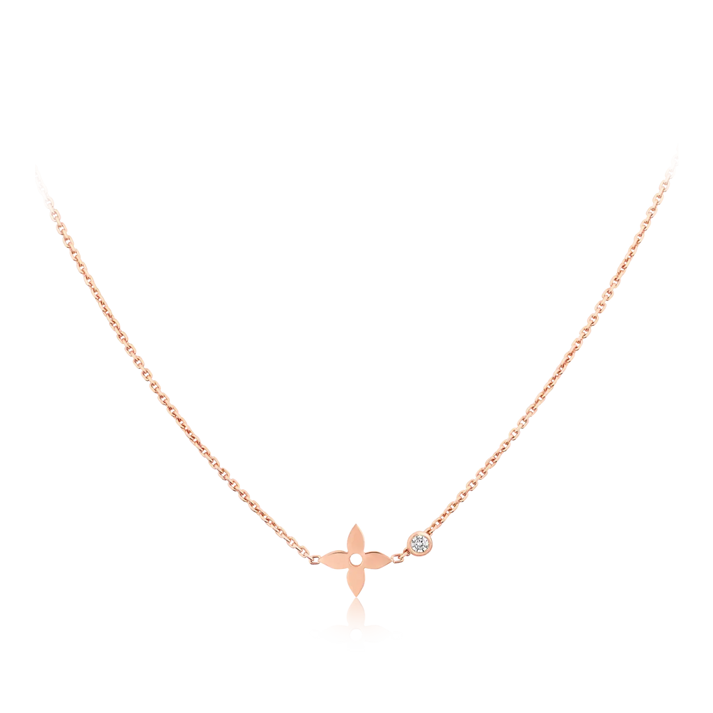 ??Loco?¡¥BLOSSOM PENDANT PINK GOLD AND DIAMOND