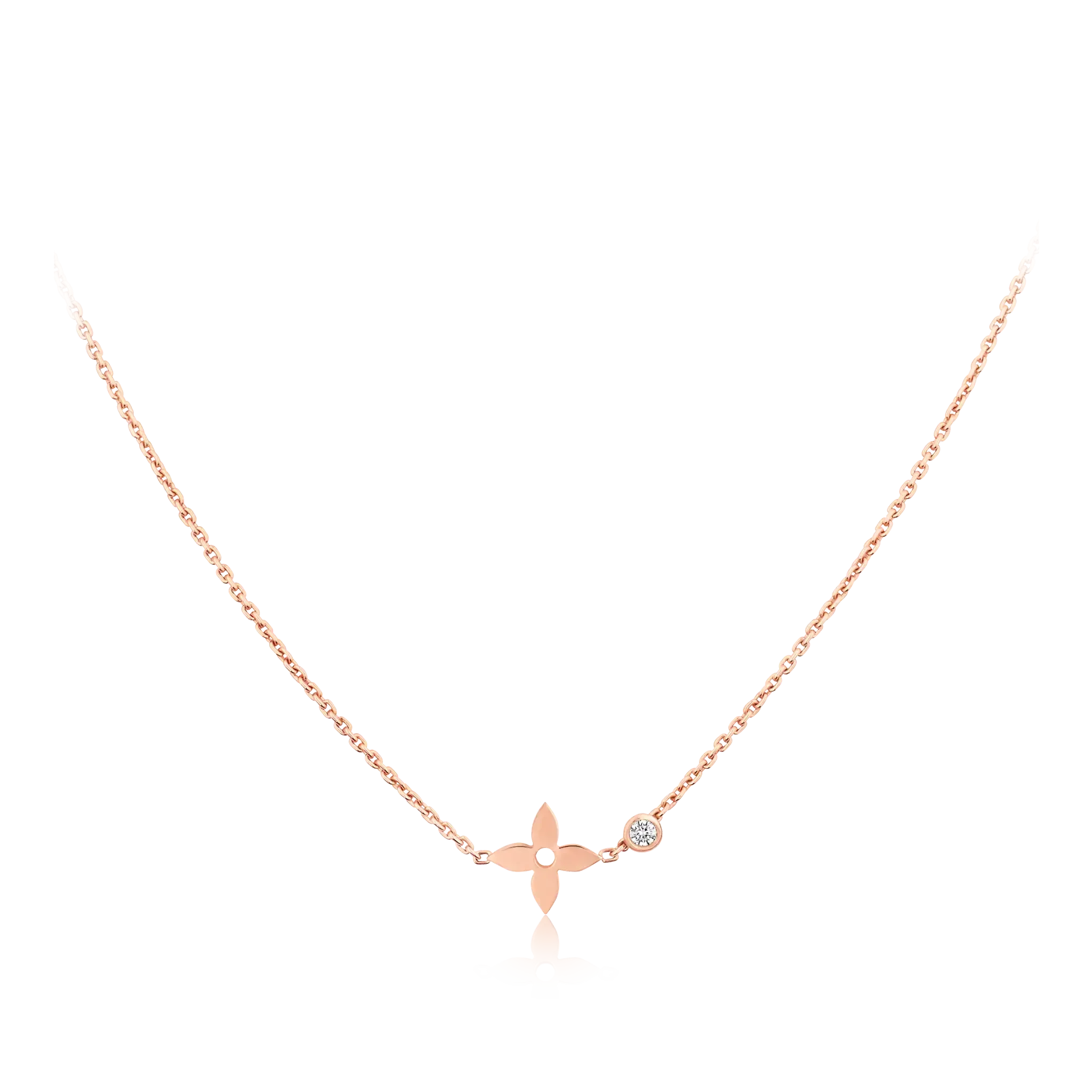 ??Loco?¡¥BLOSSOM PENDANT PINK GOLD AND DIAMOND