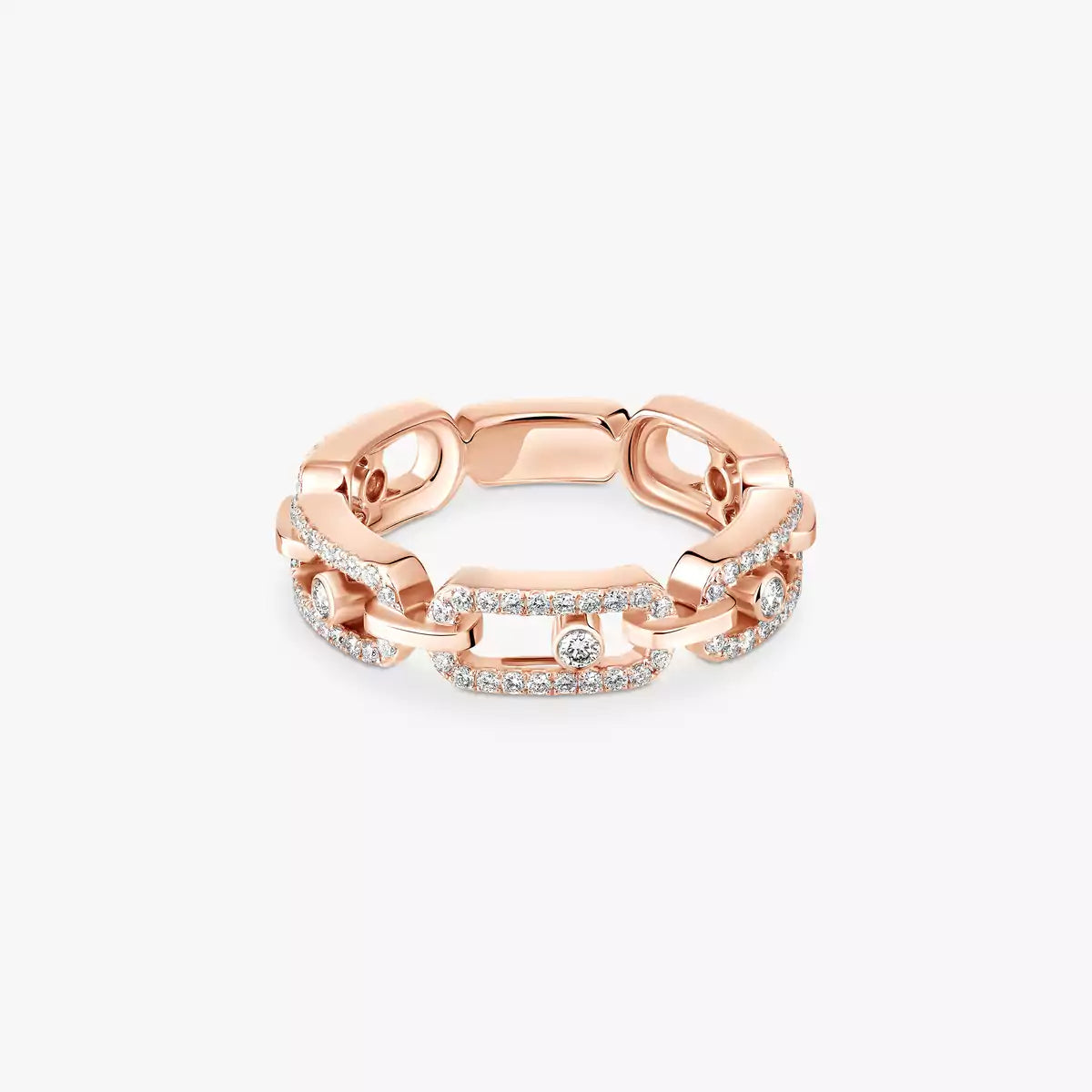 [Loco jewelrys]Move Link Pave_-Set Diamond Ring in Gold