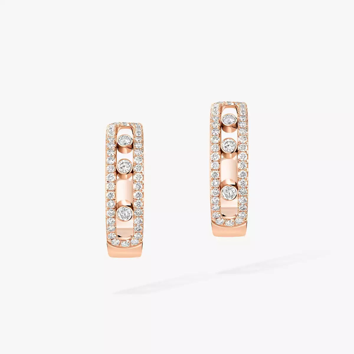 [Loco jewelrys]Diamond Pave_ Hoop Earrings Move