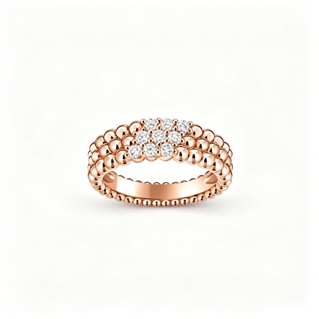 [Loco JURI] THREE-ROW DIAMOND RING