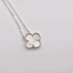 ??Loco?¡¥CLOVER  15MM WHITE MOTHER-OF-PEARL SILVER