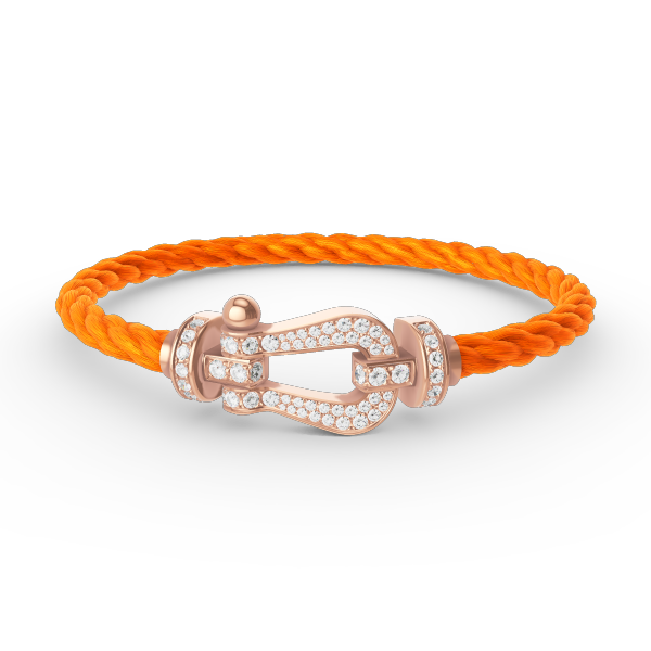 ??Loco?¡¥FORCE LARGE HORSESHOE FULL DIAMOND BRACELET ROSE GOLD