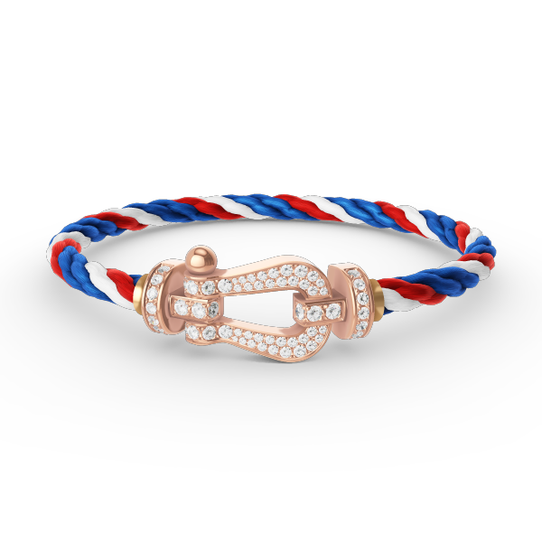 ??Loco?¡¥FORCE LARGE HORSESHOE FULL DIAMOND BRACELET ROSE GOLD